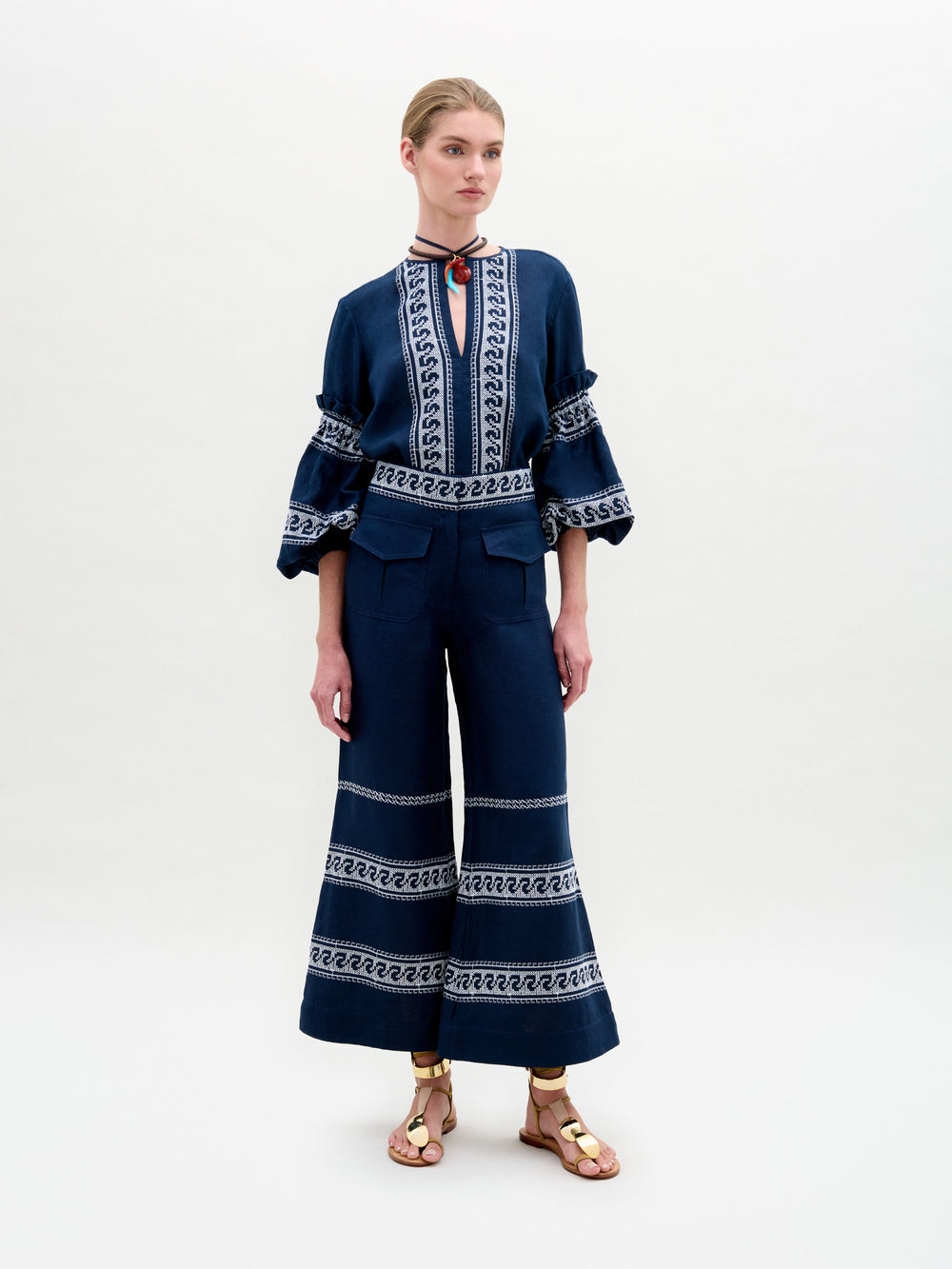 LUCAYABLOUSE-NAVYWHITEEMBROIDERY_ZINAPANT-NAVYWHITEEMBROIDERY_FRONT_PRE-FALL2025__1_8352d8fb-2ca3-47fb-b610-da96362439b5