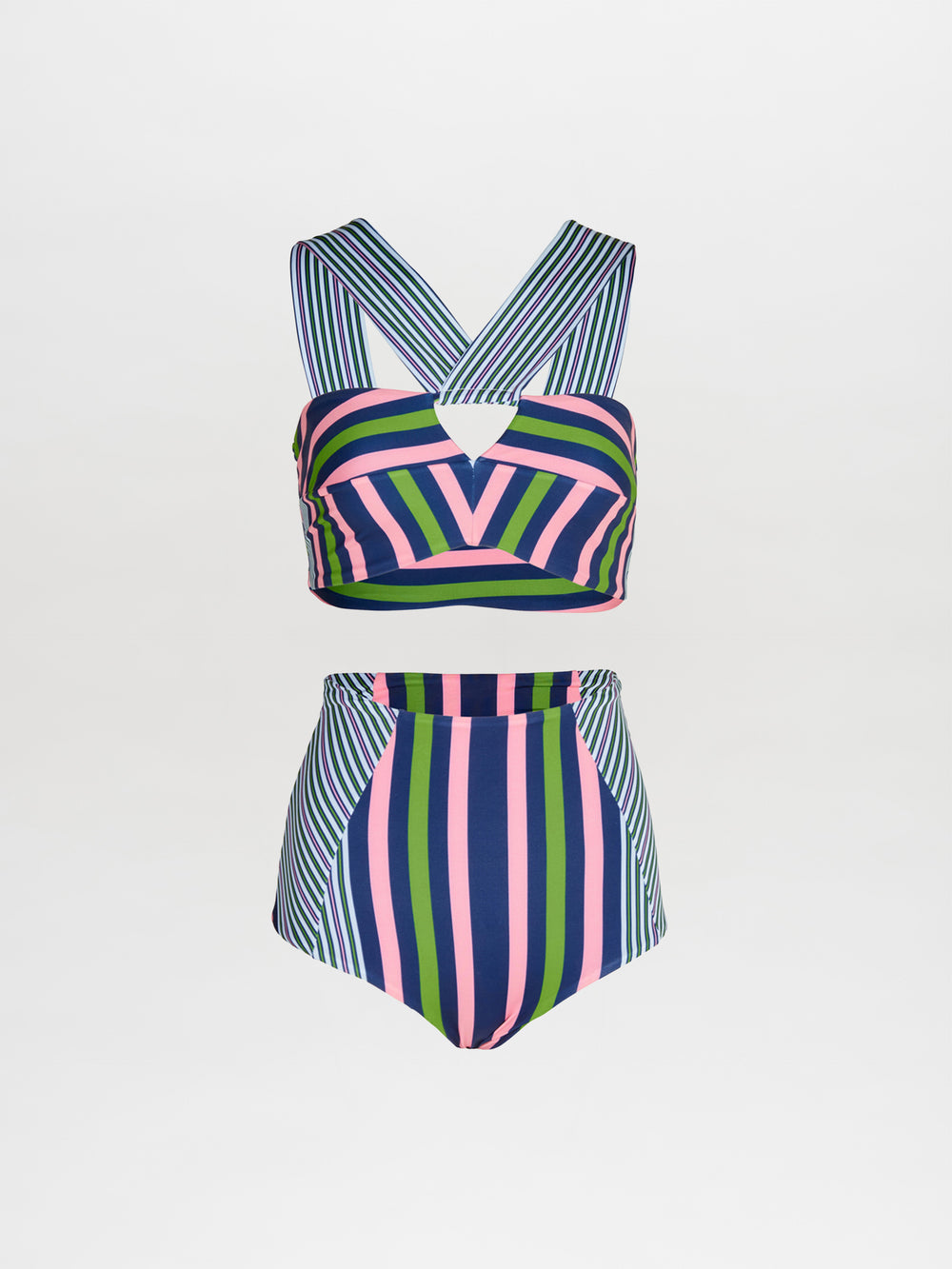 Olga Bikini Top + Hilaria Bikini Bottom Multicolor