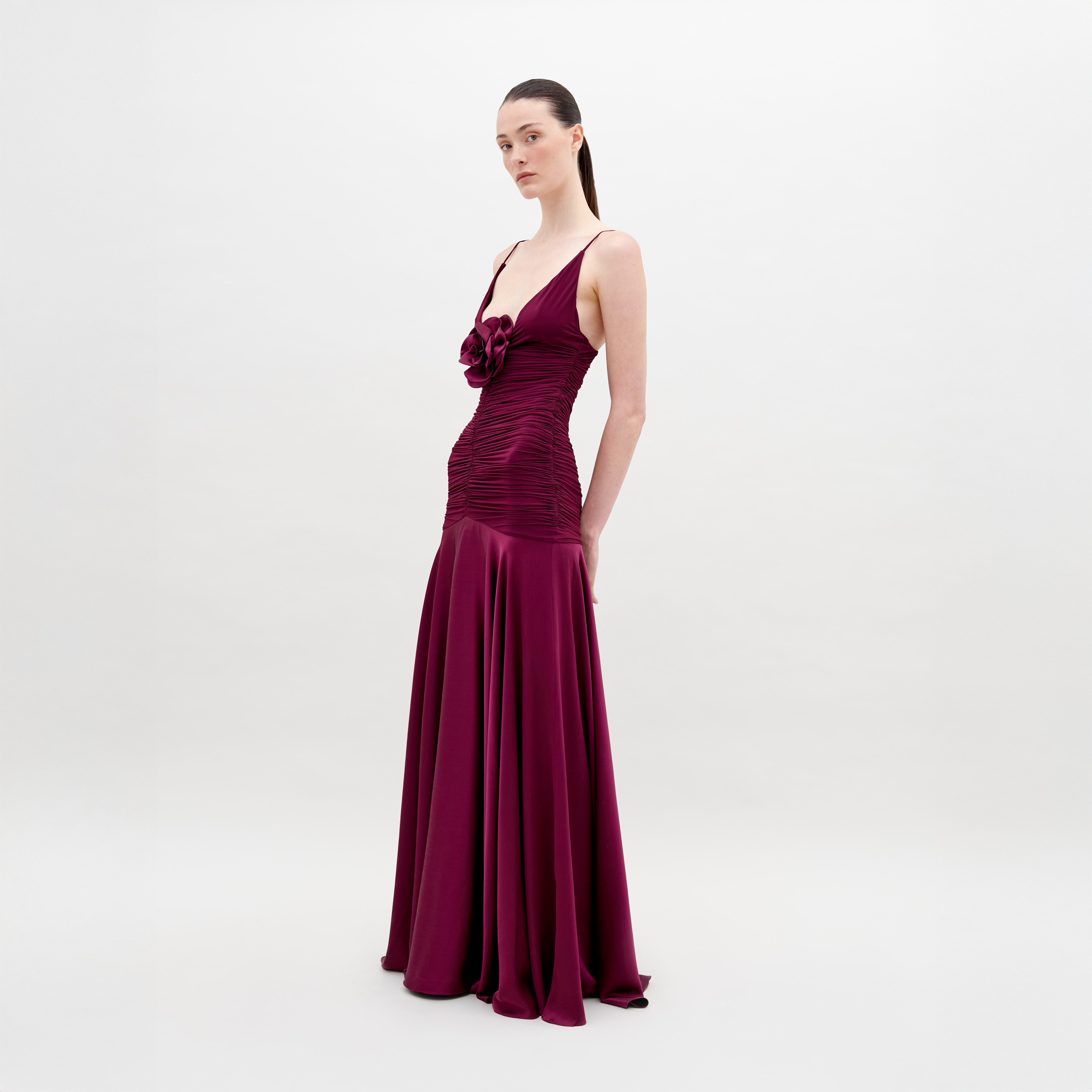 silvia tcherassi burgundy dress Aiko Dress Silvia Tcherassi Espaa