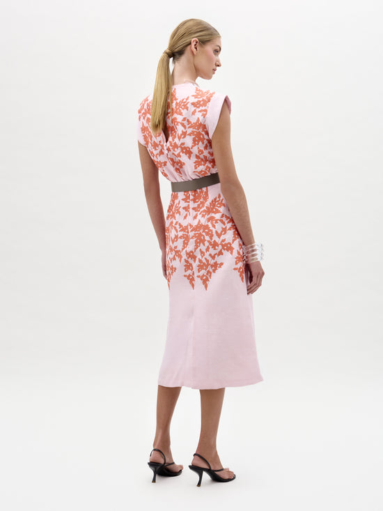 28___Olive_Dress___Pink_Orange_Embroidery___PRE_SPRING_2026_BACK