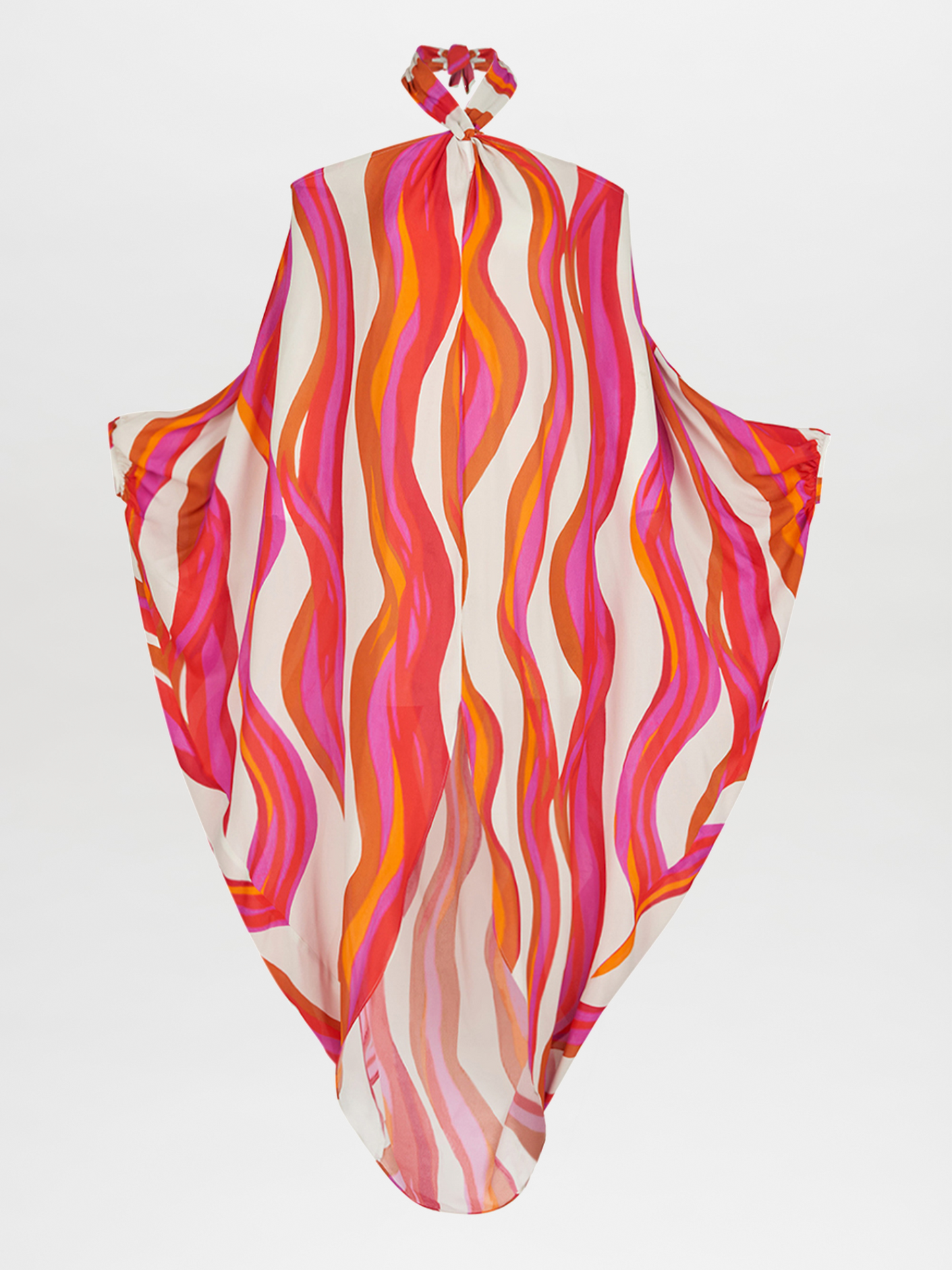 Caftán Jacqueline Fuschia Abstract Waves