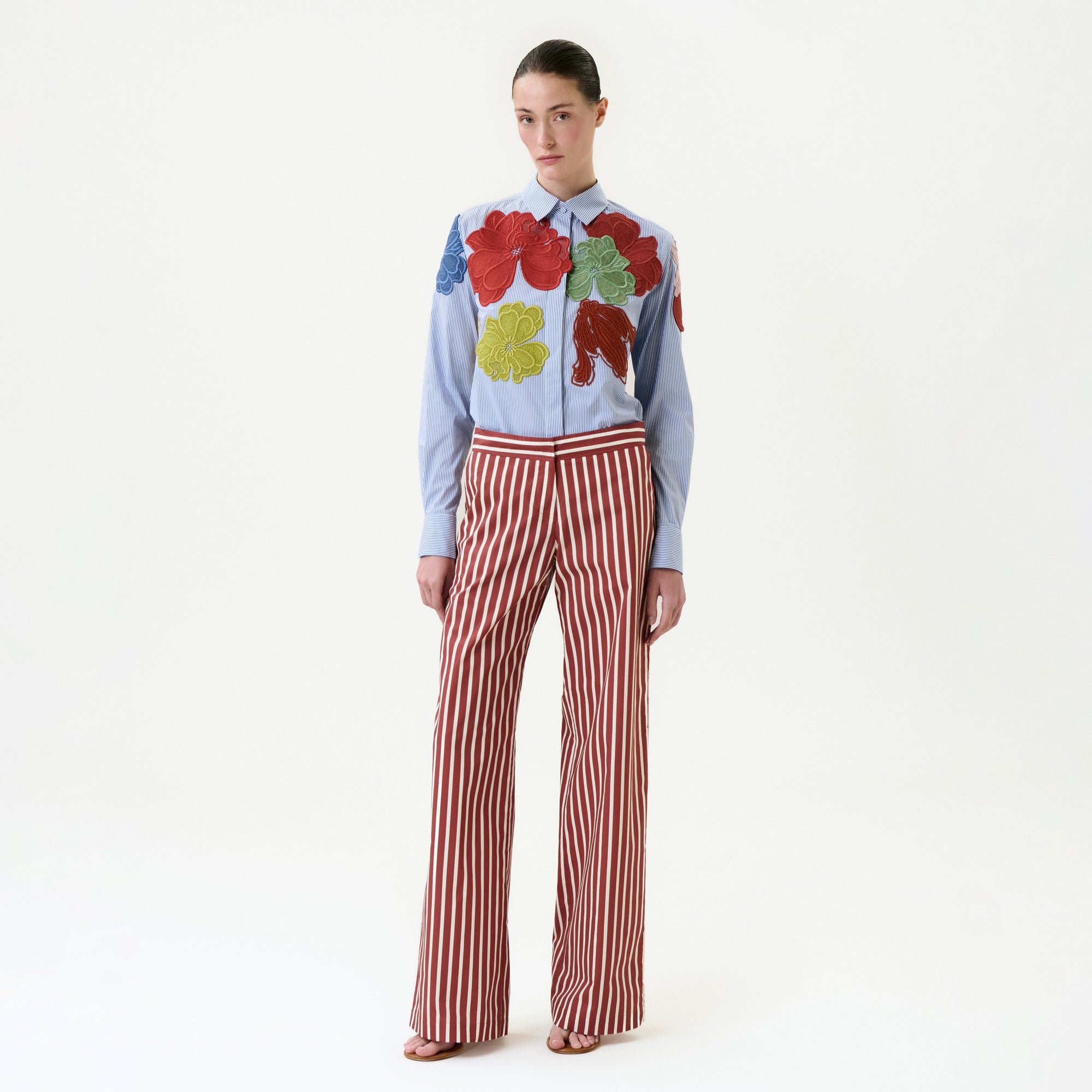 76UllaPant-BurgundyStripes_FRONT_PRE-SPRING2027_1_a07e7075-796a-4f00-9074-b2e7cb9b1c84